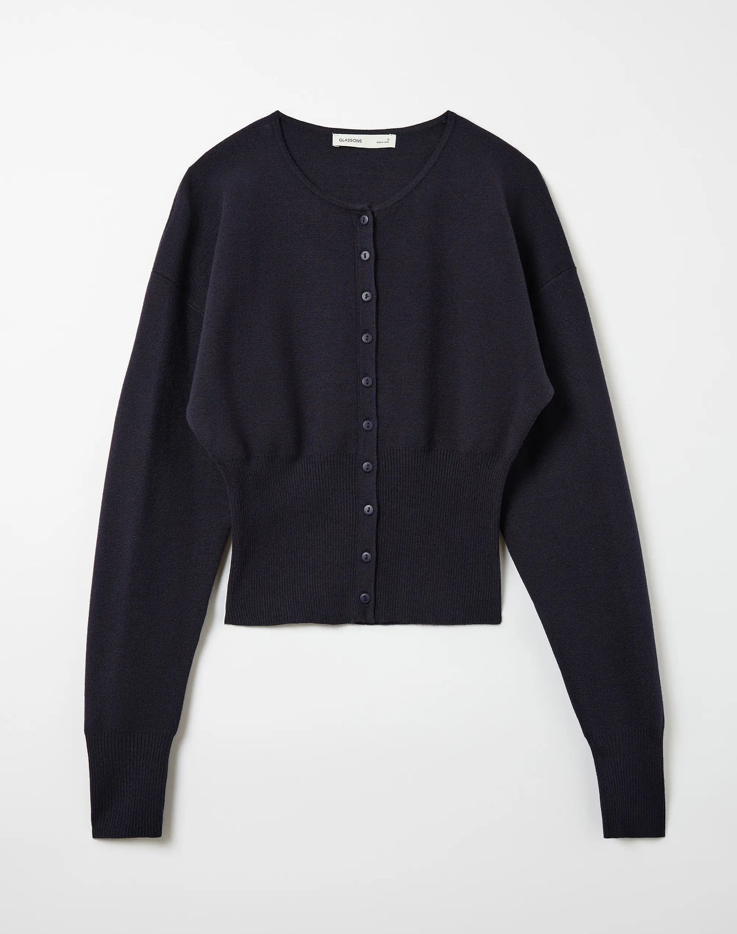 Glassons Rib Waist Knit Cardigan