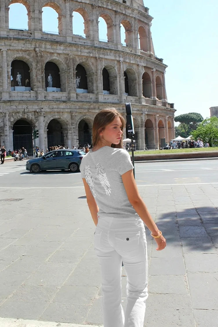 SUBDUED T-Shirt GRAY Wings