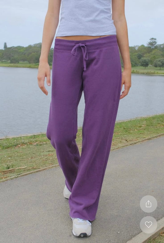 BRANDY HILARY YOGA PANTS  -PLUM