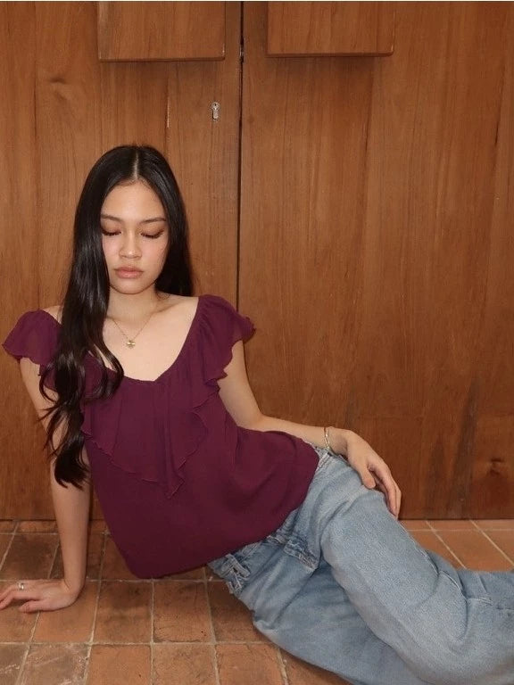 STUDIO RUE FRILL TOP