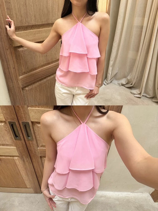 NUDETHELABEL PEONY TOP