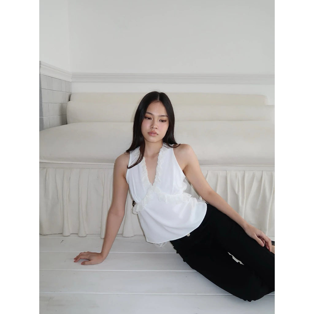 NUDETHELABEL PETAL TOP