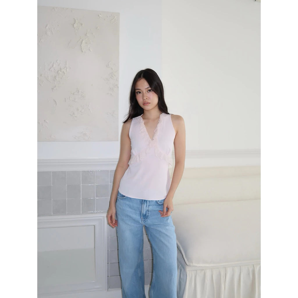 NUDETHELABEL PETAL TOP