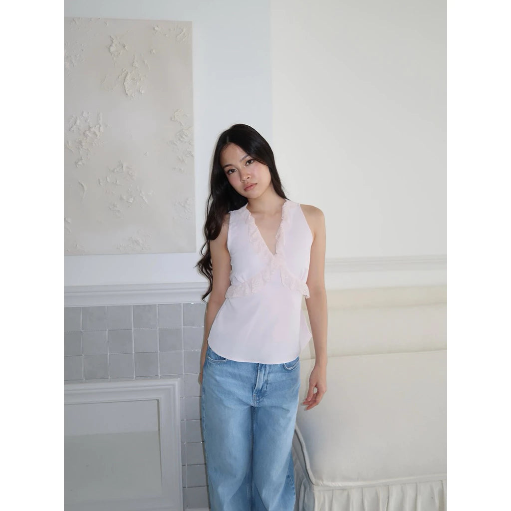 NUDETHELABEL PETAL TOP