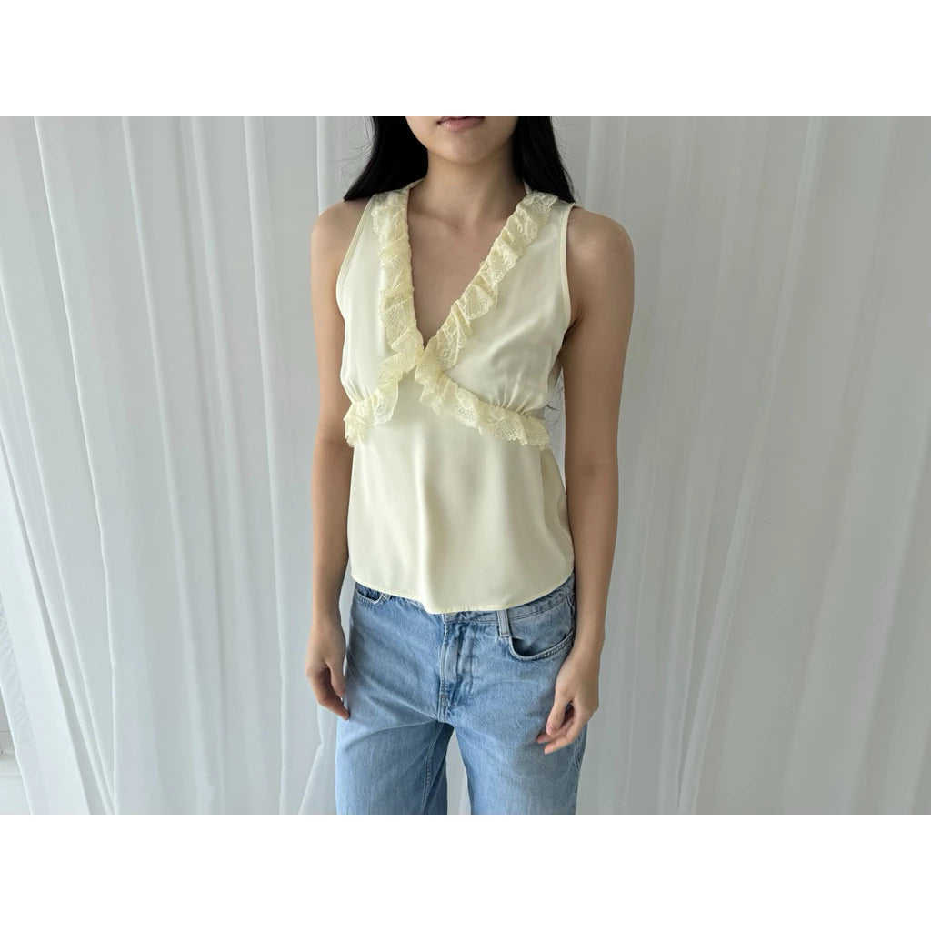 NUDETHELABEL PETAL TOP