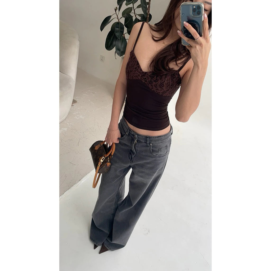 Maison Cher Sweetheart Lace Tank