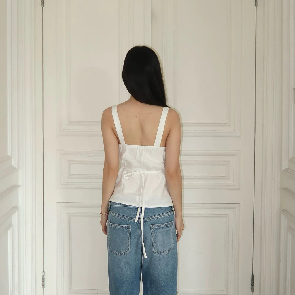 CIAO LACE LINEN TOP