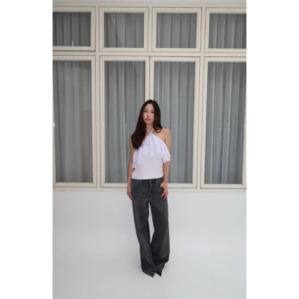 MAISON CHER Frill Halter