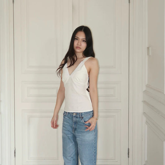 CIAO LACE LINEN TOP