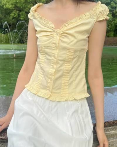 BRANDY Tianna Top- YELLOW
