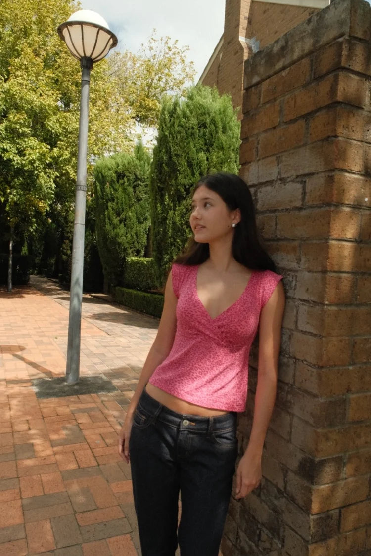 BRANDY Amara Leopard Tank