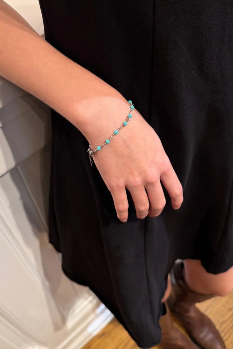 BRANDY BLUE BEADED BRACELET