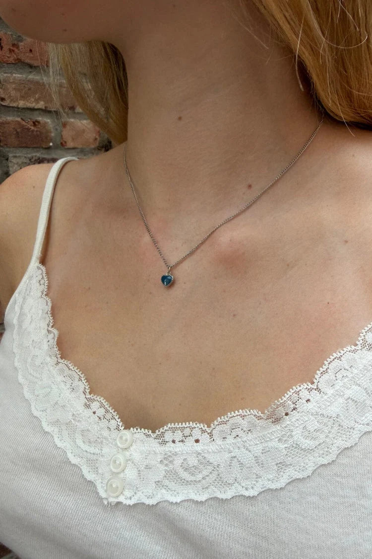 BRANDY Heart Charm Necklace