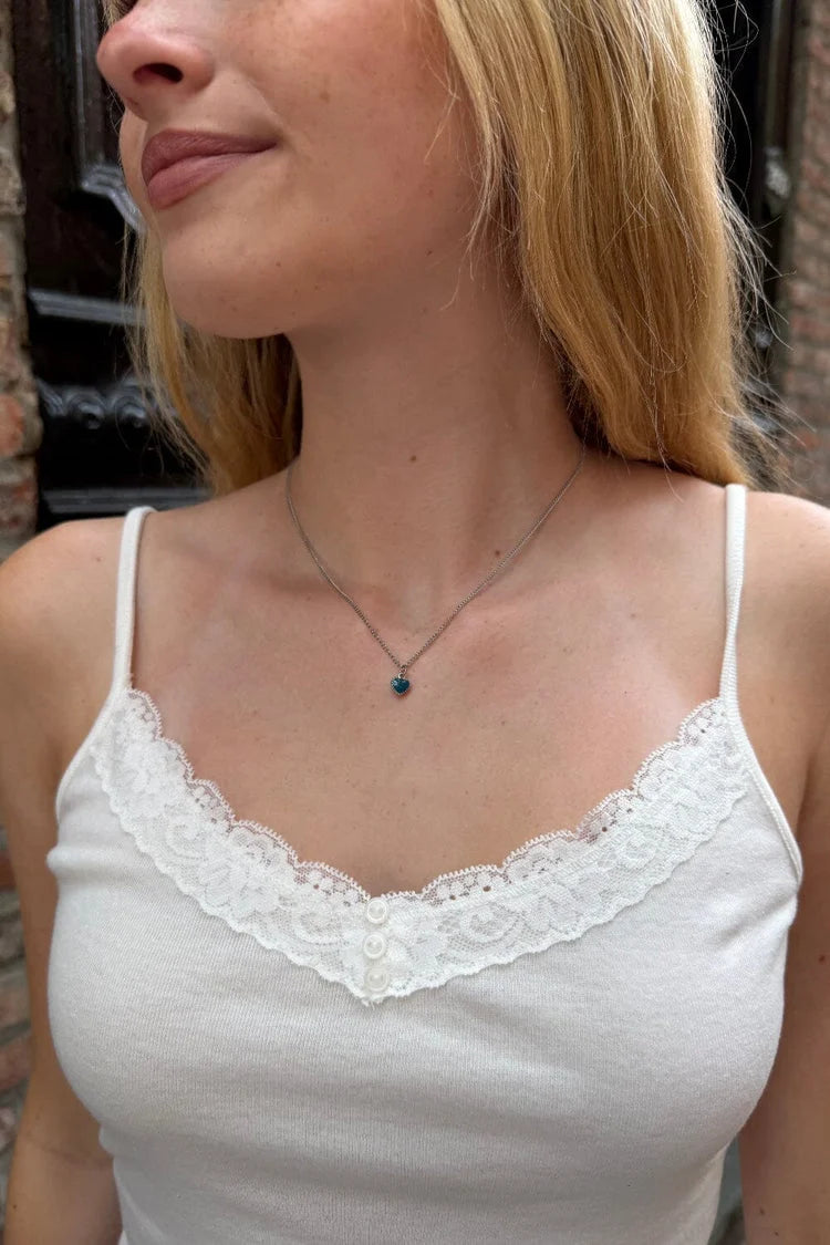 BRANDY Heart Charm Necklace