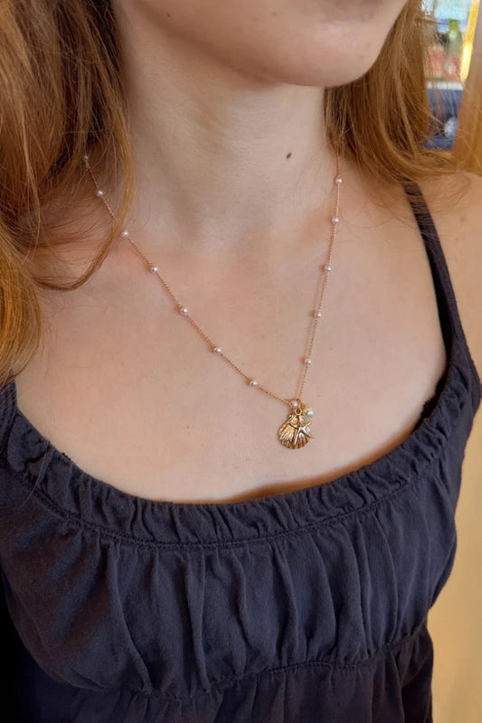 BRANDY Seashell And Starfish Necklace