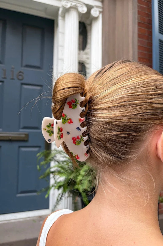 BRANDY Hair Claw Clip- FLORAL