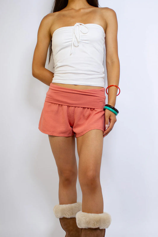 SUBDUED Shorts TEAL FOLDOVER - XS